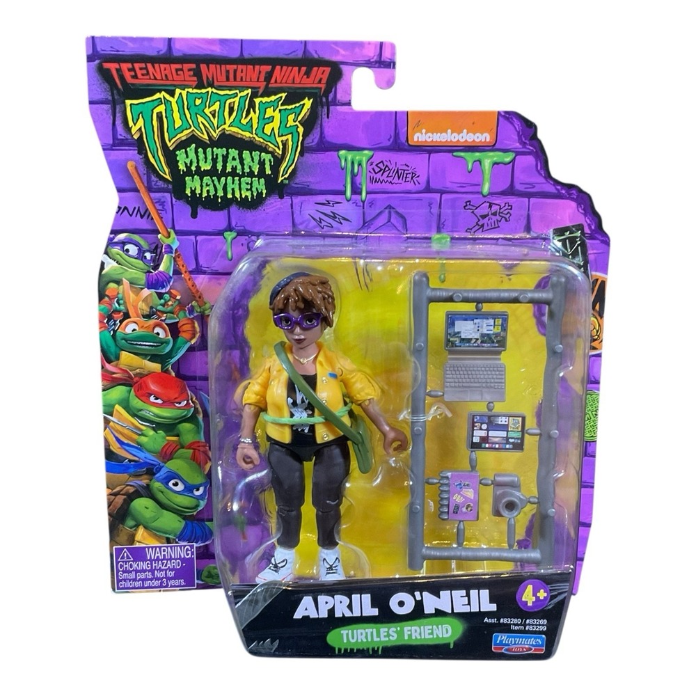 Teenage Mutant Ninja Turtles Mutant Mayhem April O'Neil Action Figure In Hand